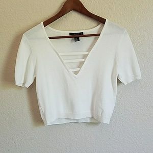Cream Slightly Cropped Top